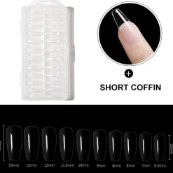 Dermarolling Nageltips Short Coffin