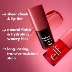 e.l.f. Sheer For It Left on Red Blush Tint