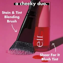 e.l.f. Sheer For It Left on Red Blush Tint