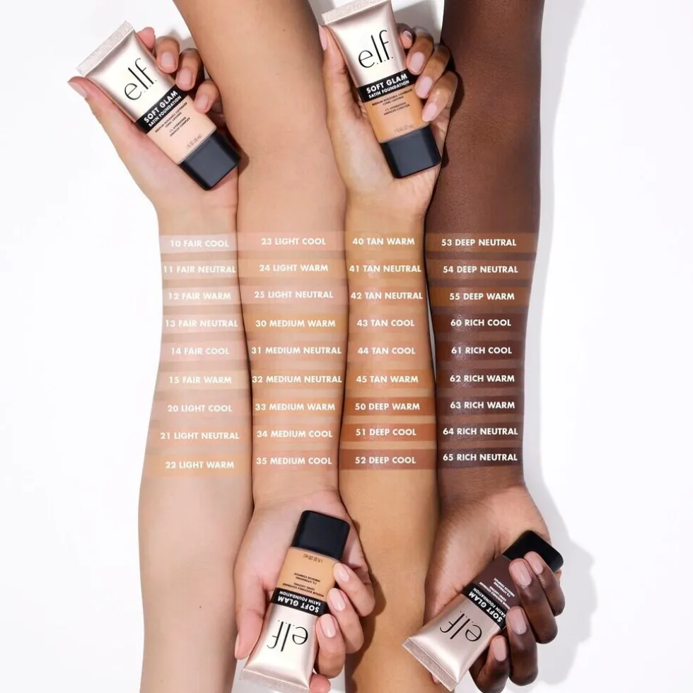e.l.f. Soft Glam 52 Deep Cool Satin Foundation