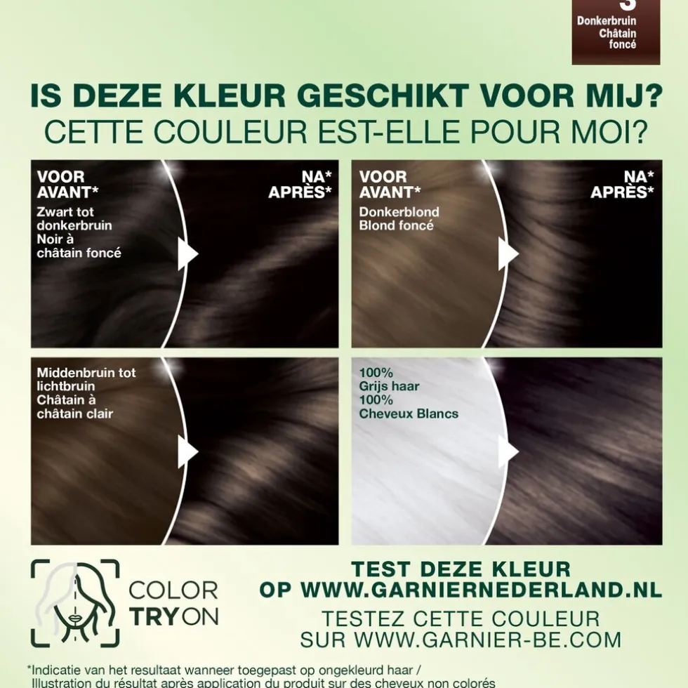 Garnier Nutrisse Ultra Crème 3 Donkerbruin Permanente Haarkleuring