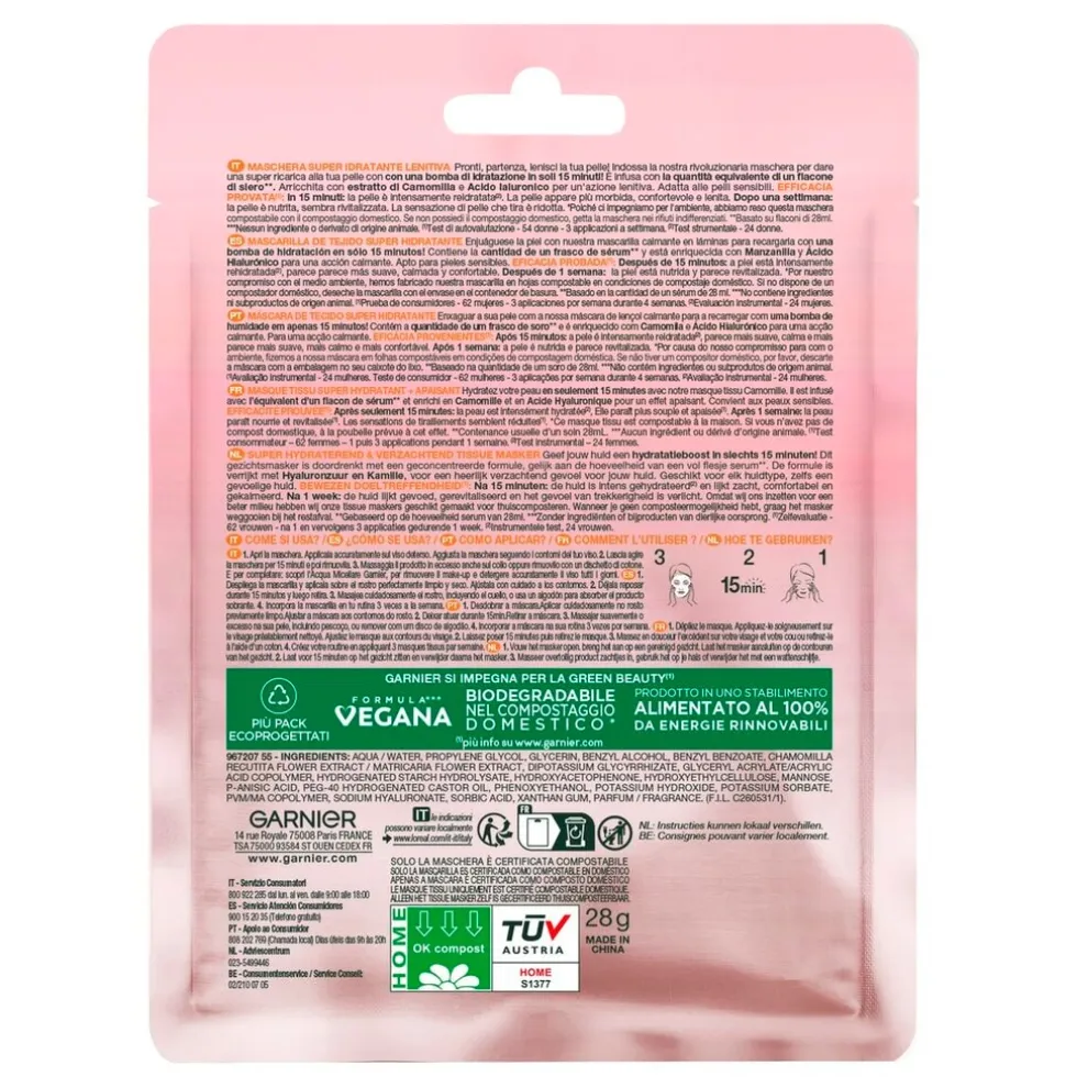 Garnier SkinActive Hydra Bomb Tissuemasker