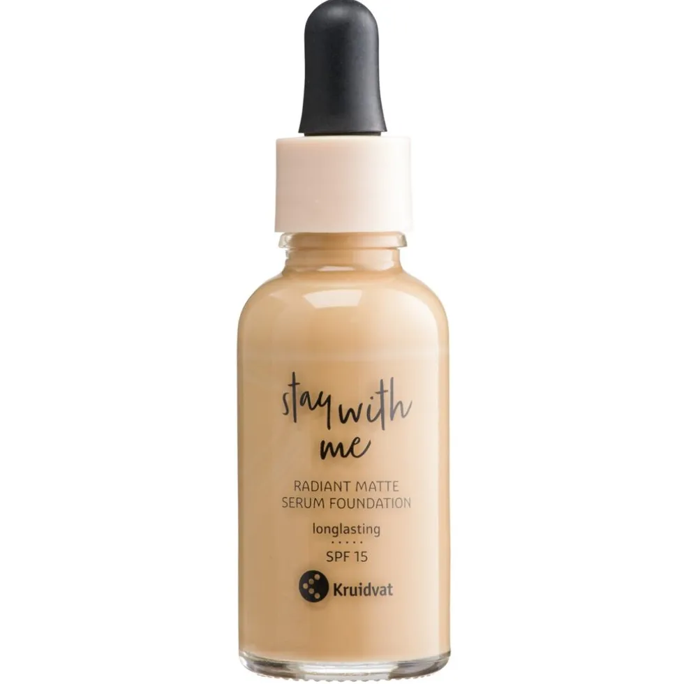 Kruidvat Stay With Me 040 W Light Caramel Radiant Matte Serum Foundation