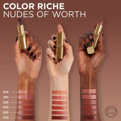 L'Oréal Paris Color Riche Nude Intense 635 Worth It Medium Satin Lippenstift