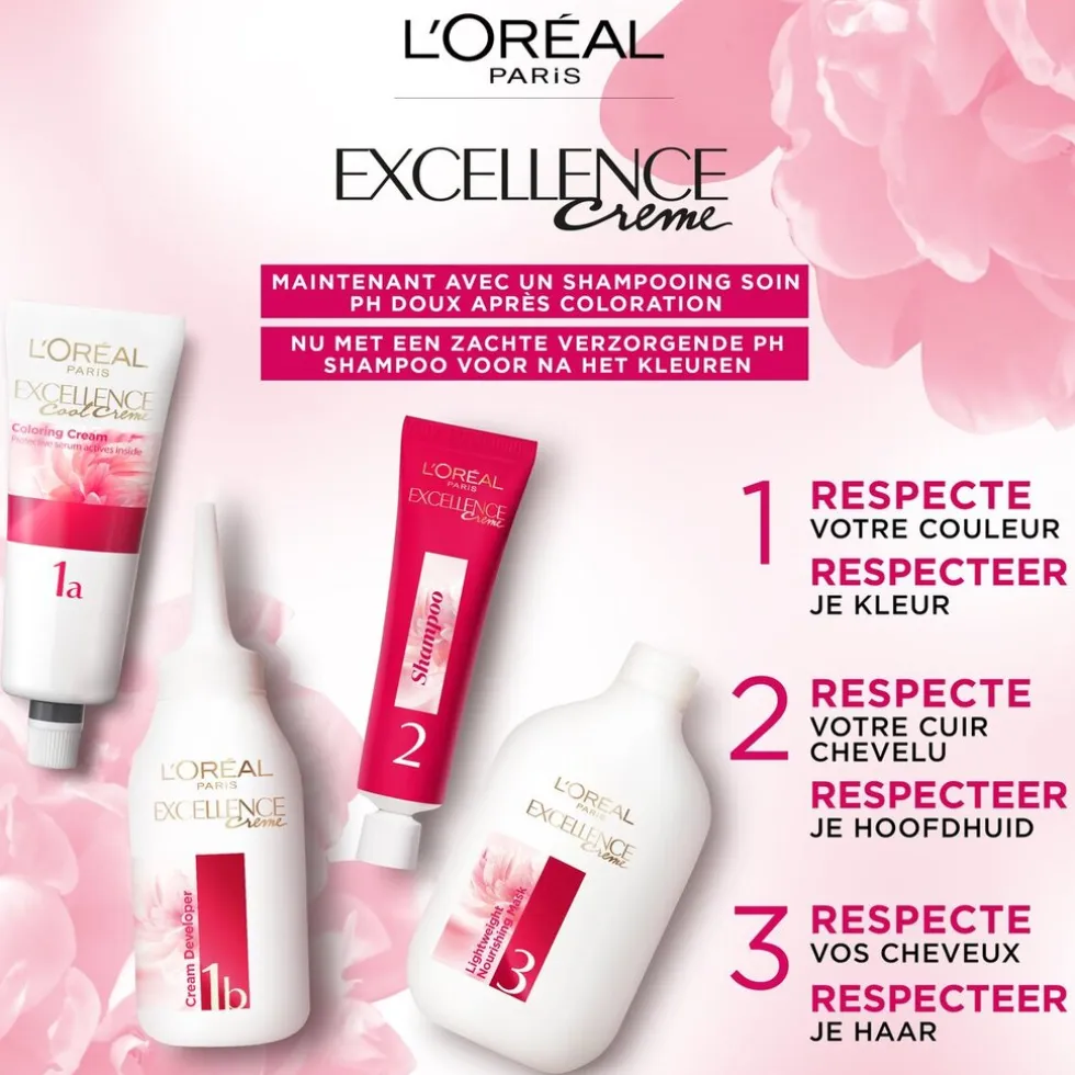L'Oréal Paris Excellence Crème 6 Donkerblond Permanente Haarverf
