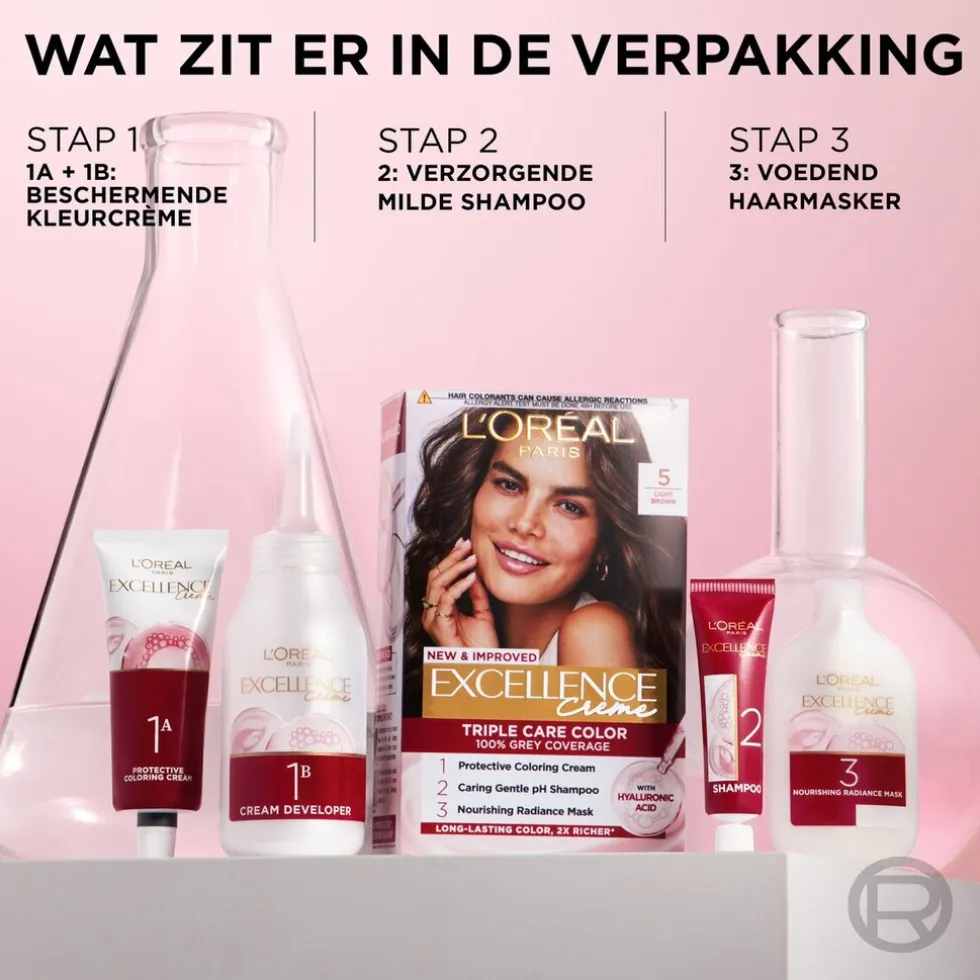 L'Oréal Paris Excellence Crème 6.3 Donker Goudblond Permanente Haarverf