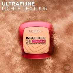 L'Oréal Paris Infaillible 24H Fresh Wear 120 Vanille Foundation in a Powder