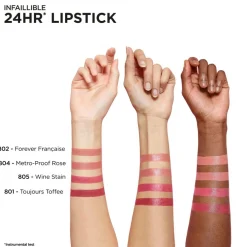 L'Oréal Paris Infaillible 24H 804 Metroproof Rose Lipstick