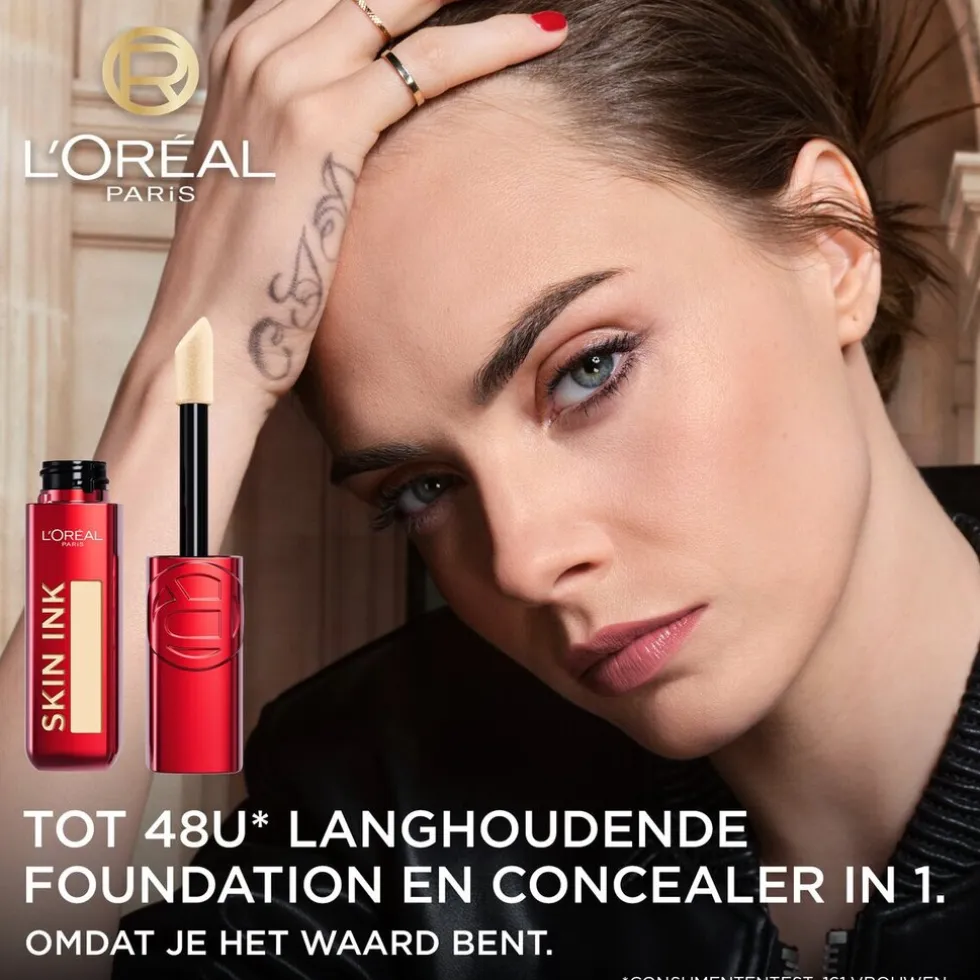 L'Oréal Paris Infaillible Skin Ink 140 2-in-1 Foundation & Concealer