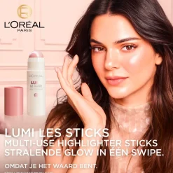 L'Oréal Paris Lumi Le Glass 620 Pink Ballet Highlighter Stick