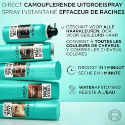 L'Oréal Paris Magic Retouch Goud Middenbruin Camouflerende Uitgroeispray