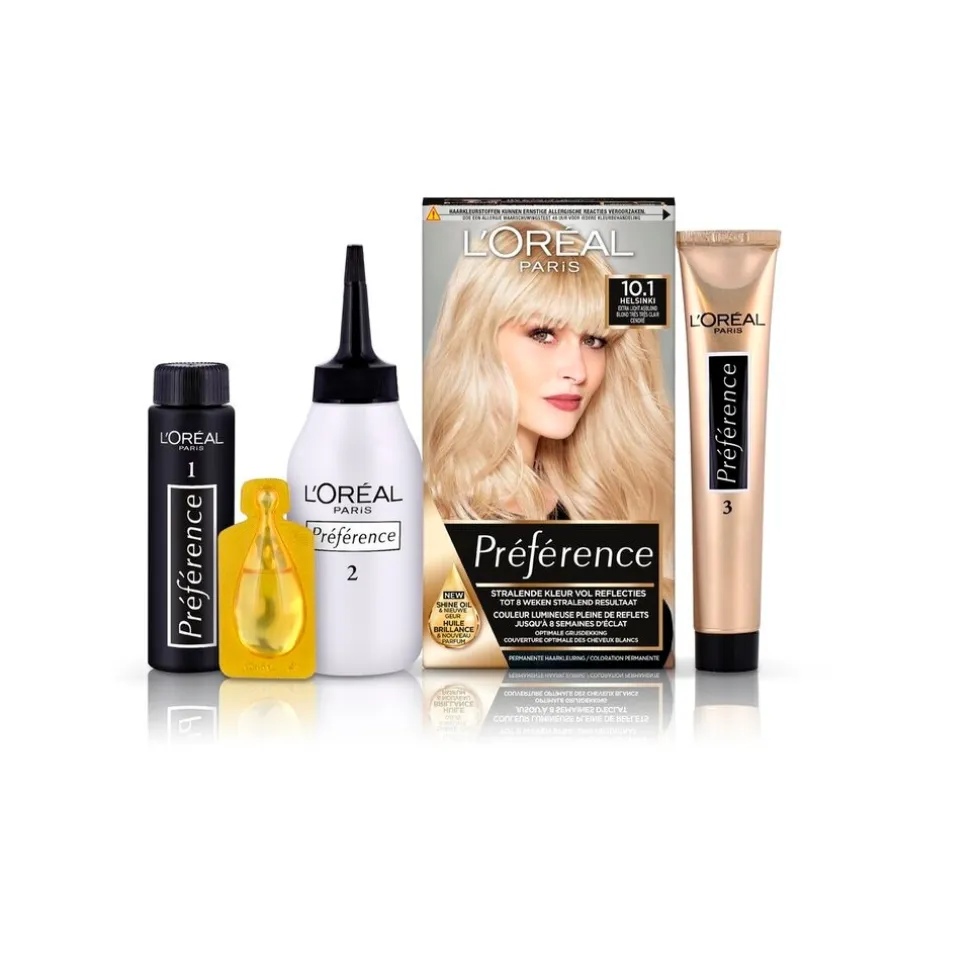 L'Oréal Paris Préférence Cool Blondes 10.1 Extra Licht Asblond Permanente Haarkleuring