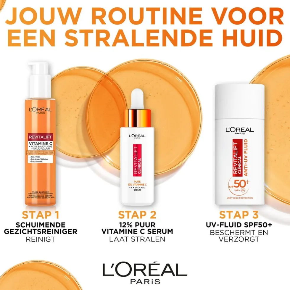 L’Oréal Paris Revitalift Clinical SPF50+ Vitamine C Anti-UV Fluid
