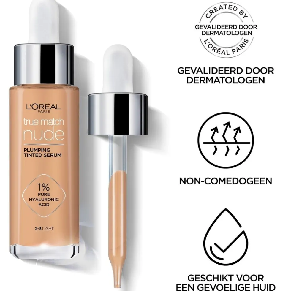 L'Oréal Paris True Match Nude 3-4 Light Medium Plumping Tinted Serum