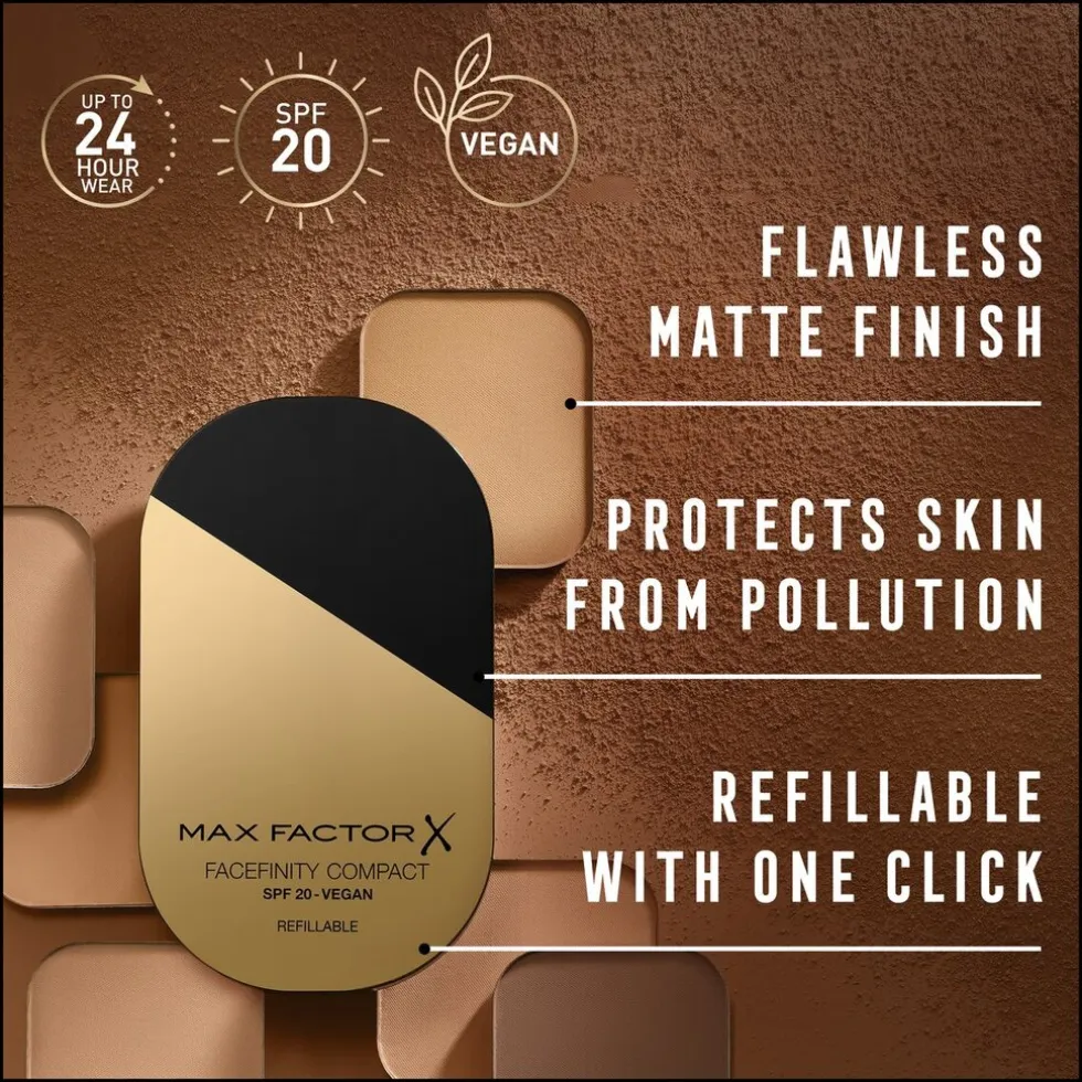 Max Factor Facefinity 008 Toffee Compact Foundation
