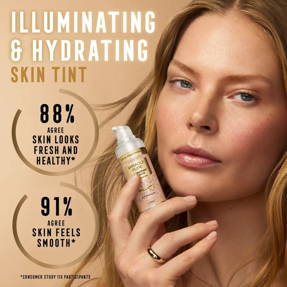 Max Factor Miracle Pure 2 Fair-Light Hydratint Essence Foundation