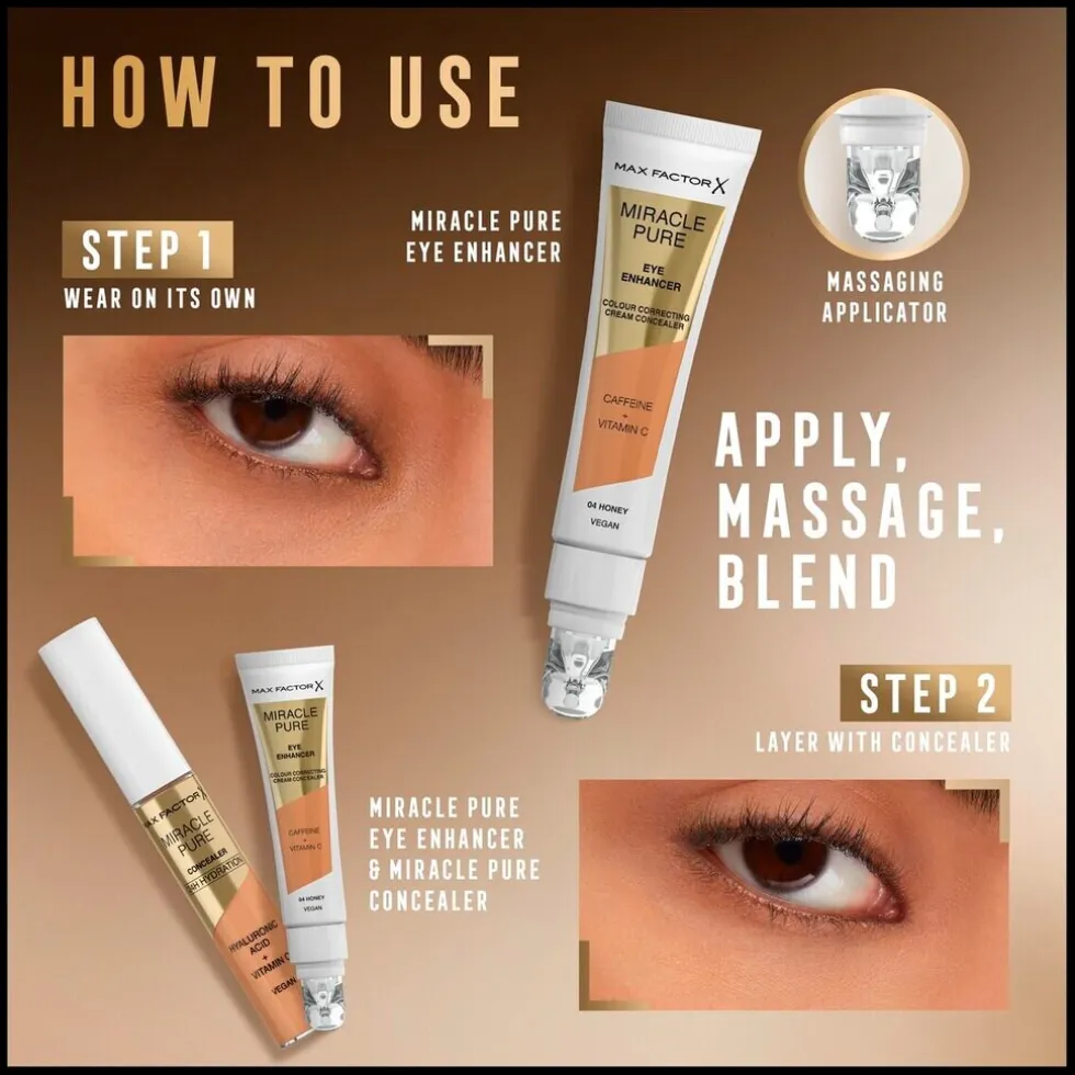 Max Factor Miracle Pure Eye Enhancer 06 Maple Cream Concealer