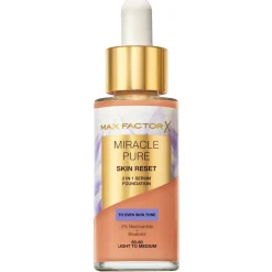 Max Factor Miracle Pure Skin Reset 60-80 Light to Medium 2-in-1 Serum Foundation