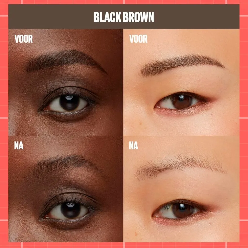 Maybelline New York Build-A-Brow 262 Black Brown Wenkbrauwpotlood en -Gel