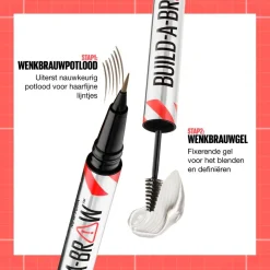 Maybelline New York Build-A-Brow 250 Blonde Wenkbrauwpotlood en -Gel