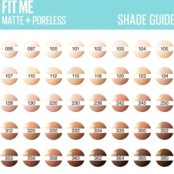 Maybelline New York Fit Me Matte & Poreless 100 Warm Ivory Foundation