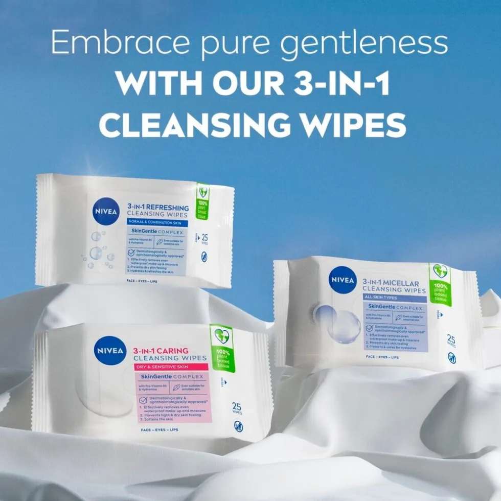 NIVEA 3-In-1 Reinigingsdoekjes