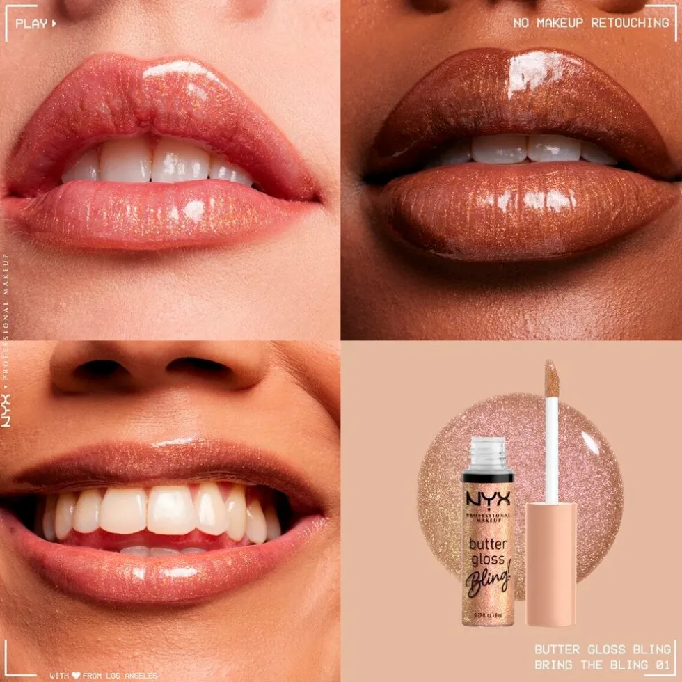 NYX Professional Makeup Butter Gloss Bling! 01 Bring The Bling Lipgloss