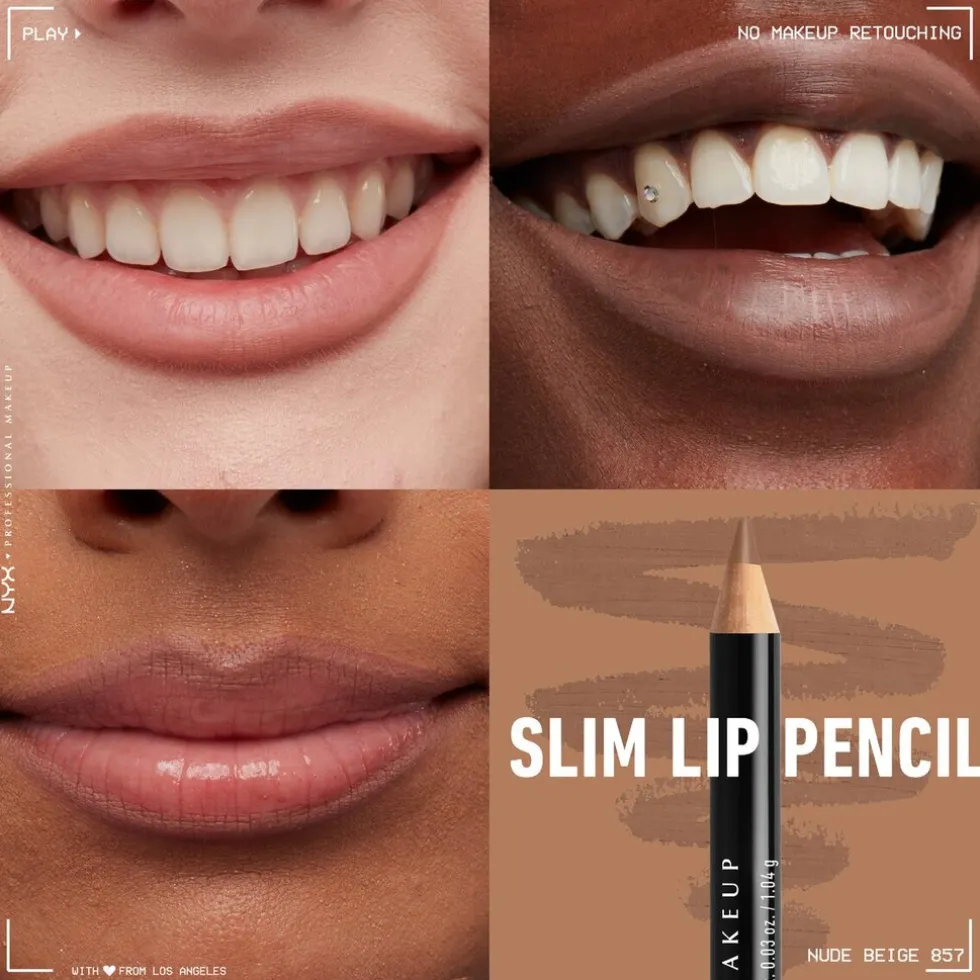 NYX Professional Makeup SPL857 Nude Beige Slim Lip Pencil