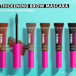 NYX Professional Makeup Thick It. Stick It! Black Brow Mascara