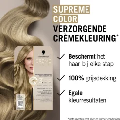 Schwarzkopf Creme Supreme 8-0 Natuurlijk Blond Verzorgende Crèmekleuring