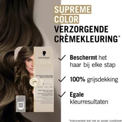 Schwarzkopf Creme Supreme 6-0 Natuurlijk Lichtbruin Verzorgende Crèmekleuring