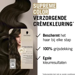 Schwarzkopf Creme Supreme 5-0 Natuurlijk Bruin Verzorgende Crèmekleuring