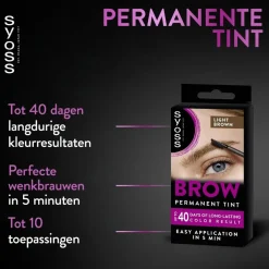 Syoss Brow Tint Lichtbruin Permanente Wenkbrauwverf