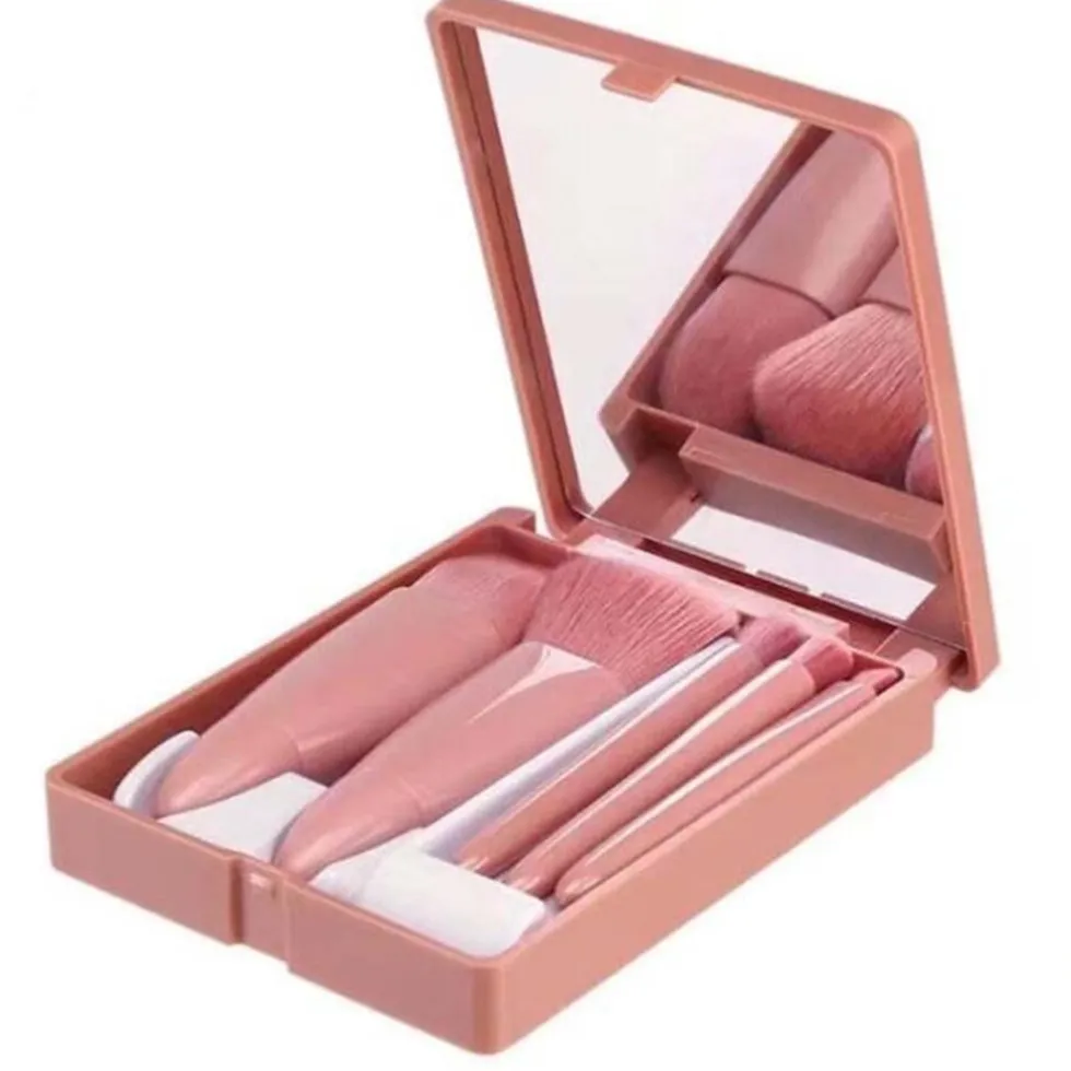 Technique PRO Travel makeup kwastenset met 5 kwasten en spiegel