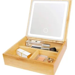 UNIQ 2-in-1 Led Make-upspiegel Sieradendoos en Make-up Organizer