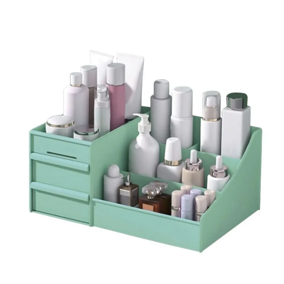 UNIQ Make‑up & Sieraden Organizer – 2 Laden, Mintgroen