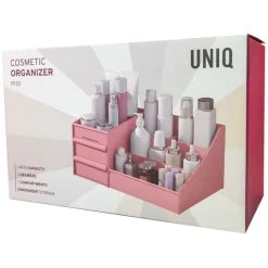 UNIQ Make‑up & Sieraden Organizer – 2 Laden, Roze - P110